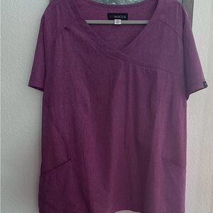 Koi Basics Women's Purple Scrub Top